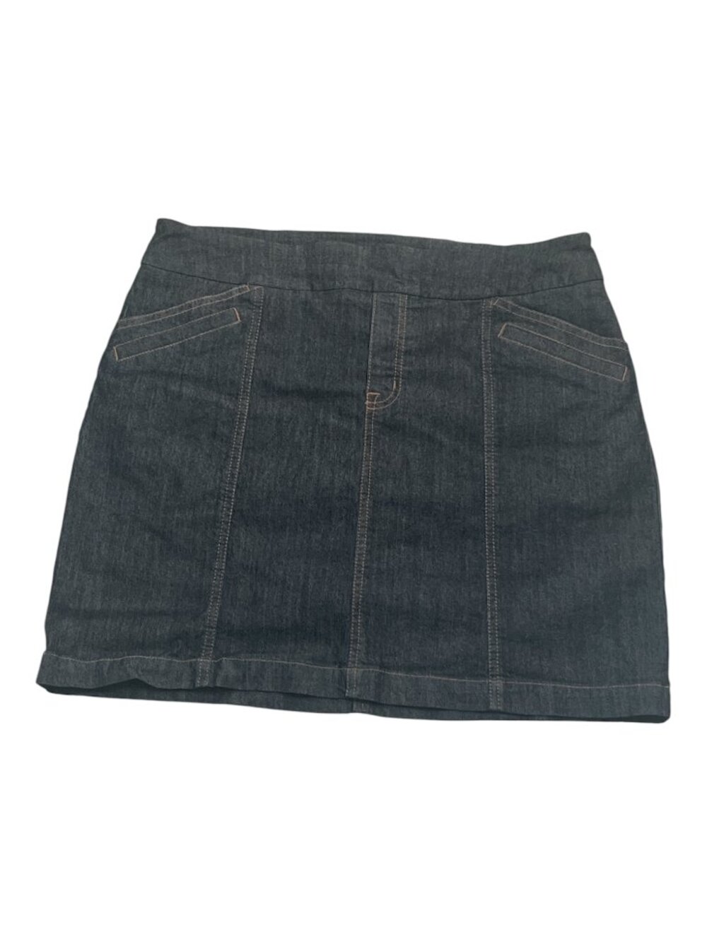 COPY - R JEANS Denim Skirt Skort Dark Wash Size 9 Pull On 4 Pockets Stretch